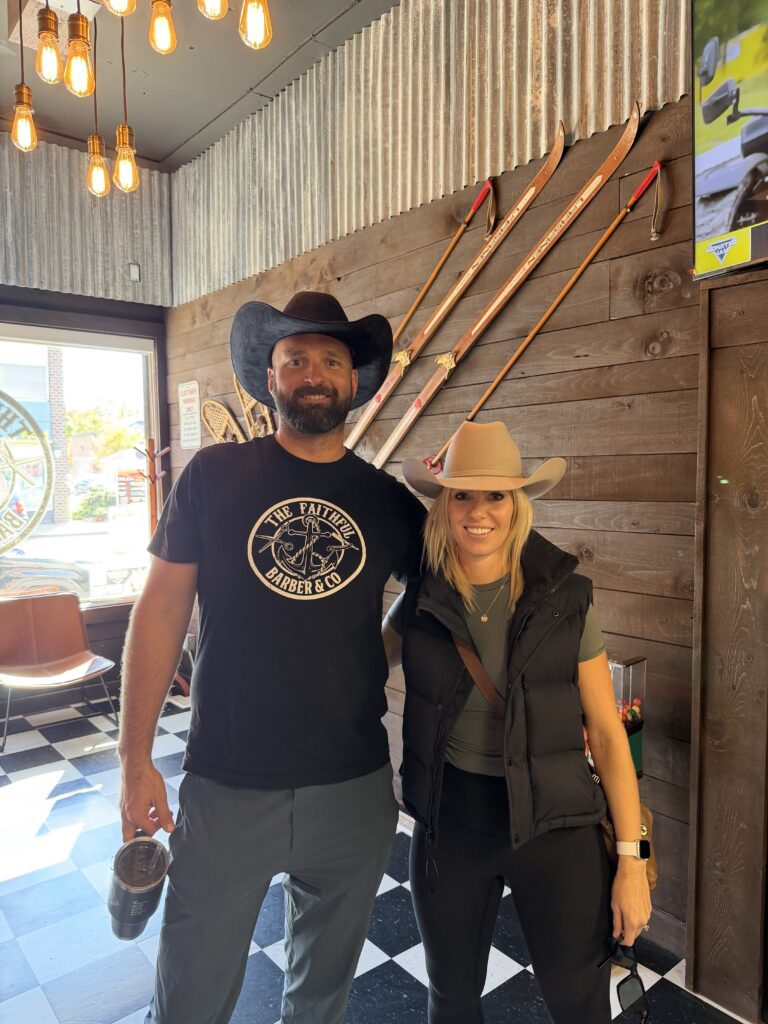 Happy clients at The Faithful Barber & Co barbershop. Barber in Aylmer Ontario.